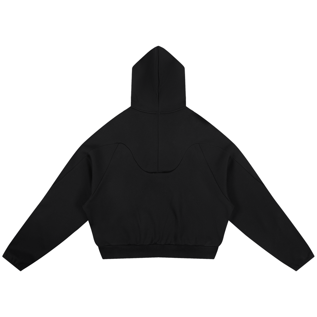 Curved Panel Raglan Hoodie