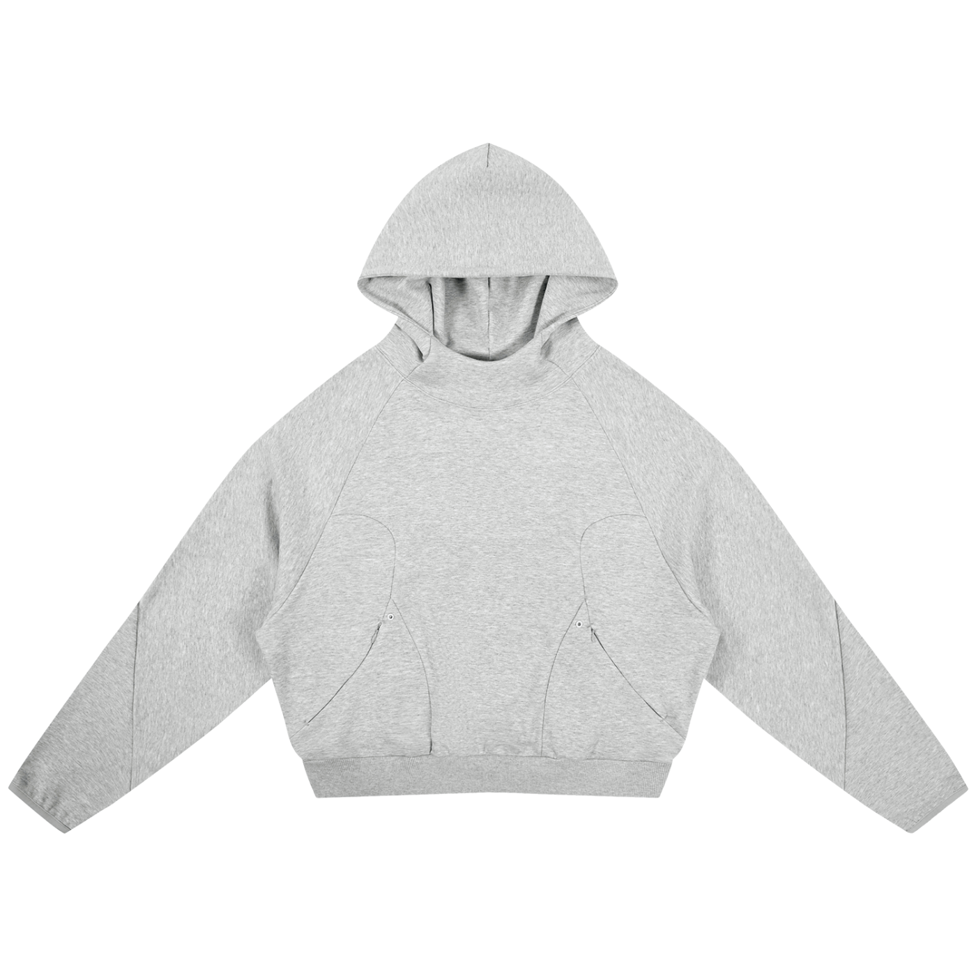 Curved Panel Raglan Hoodie