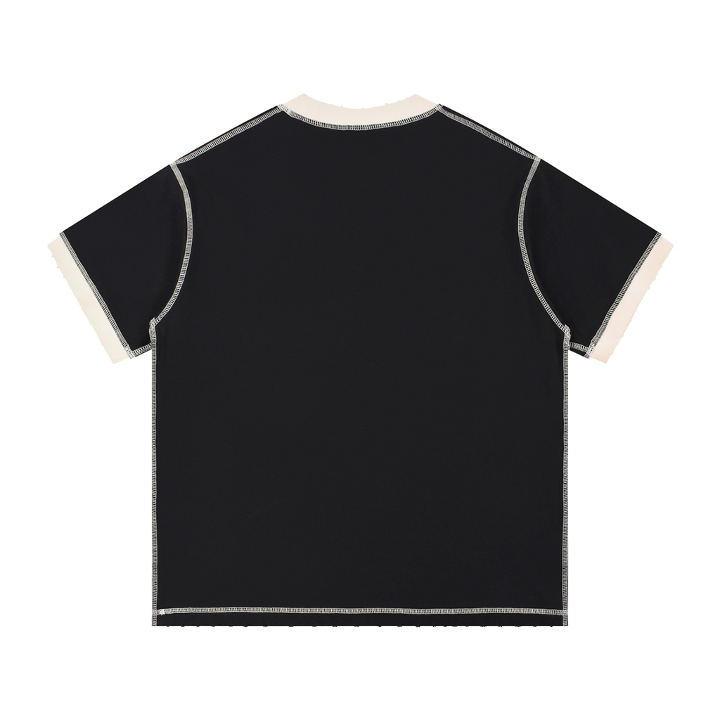 Contrast-Stitched Cotton T-Shirt
