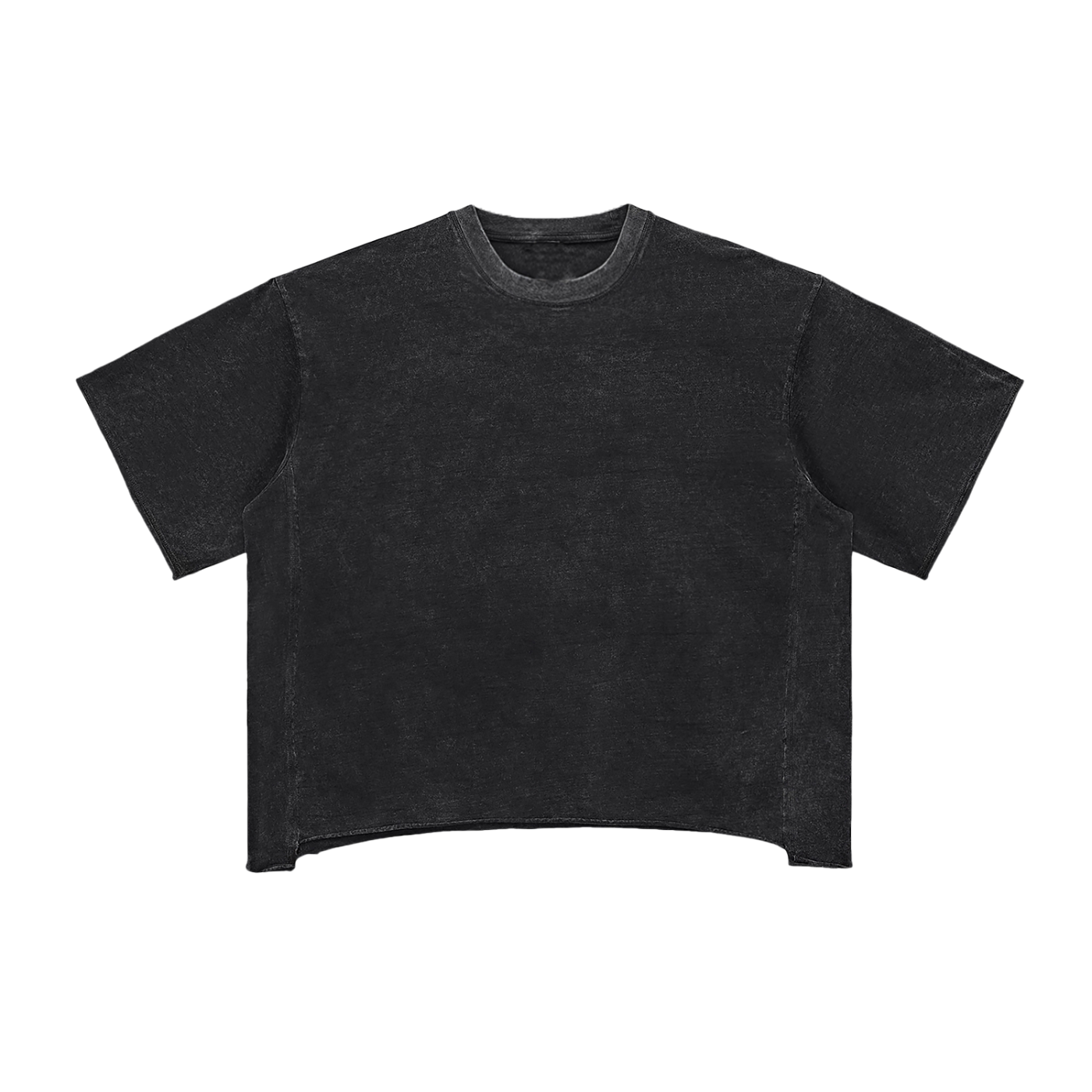 Raw Edge Snow Washed Boxy T-Shirt