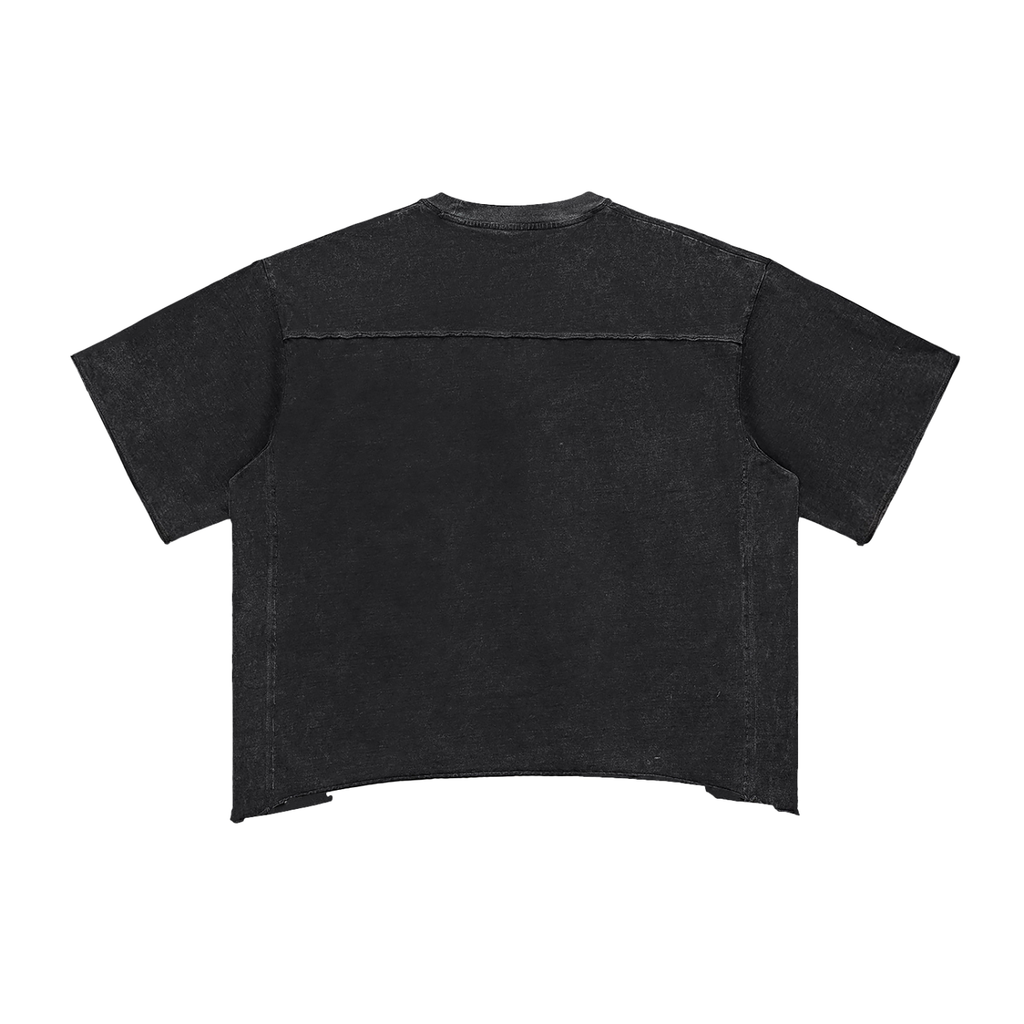 Raw Edge Snow Washed Boxy T-Shirt
