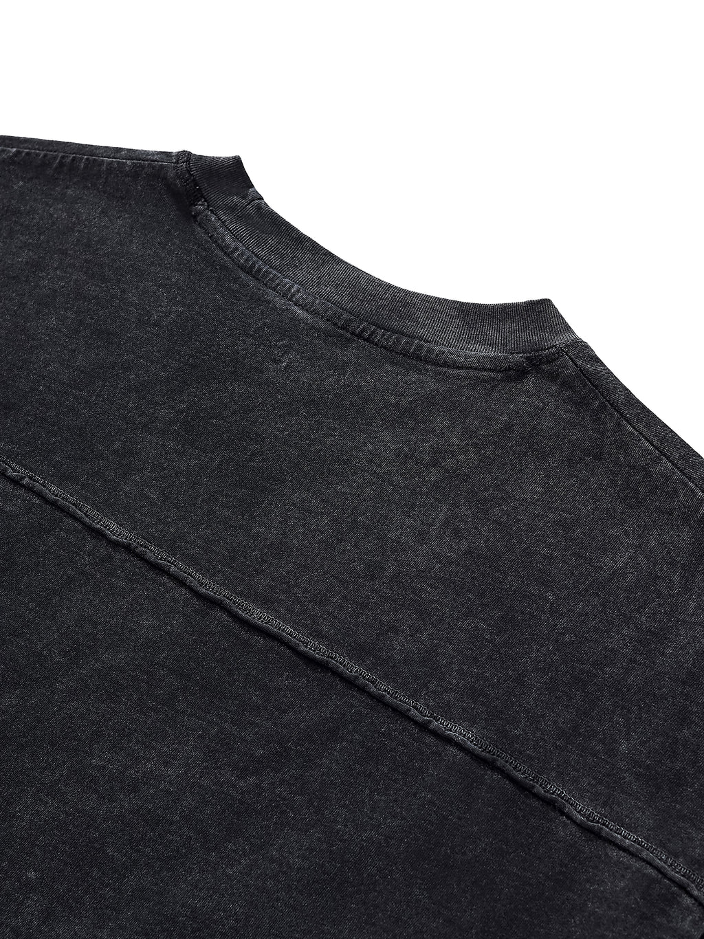 Raw Edge Snow Washed Boxy T-Shirt