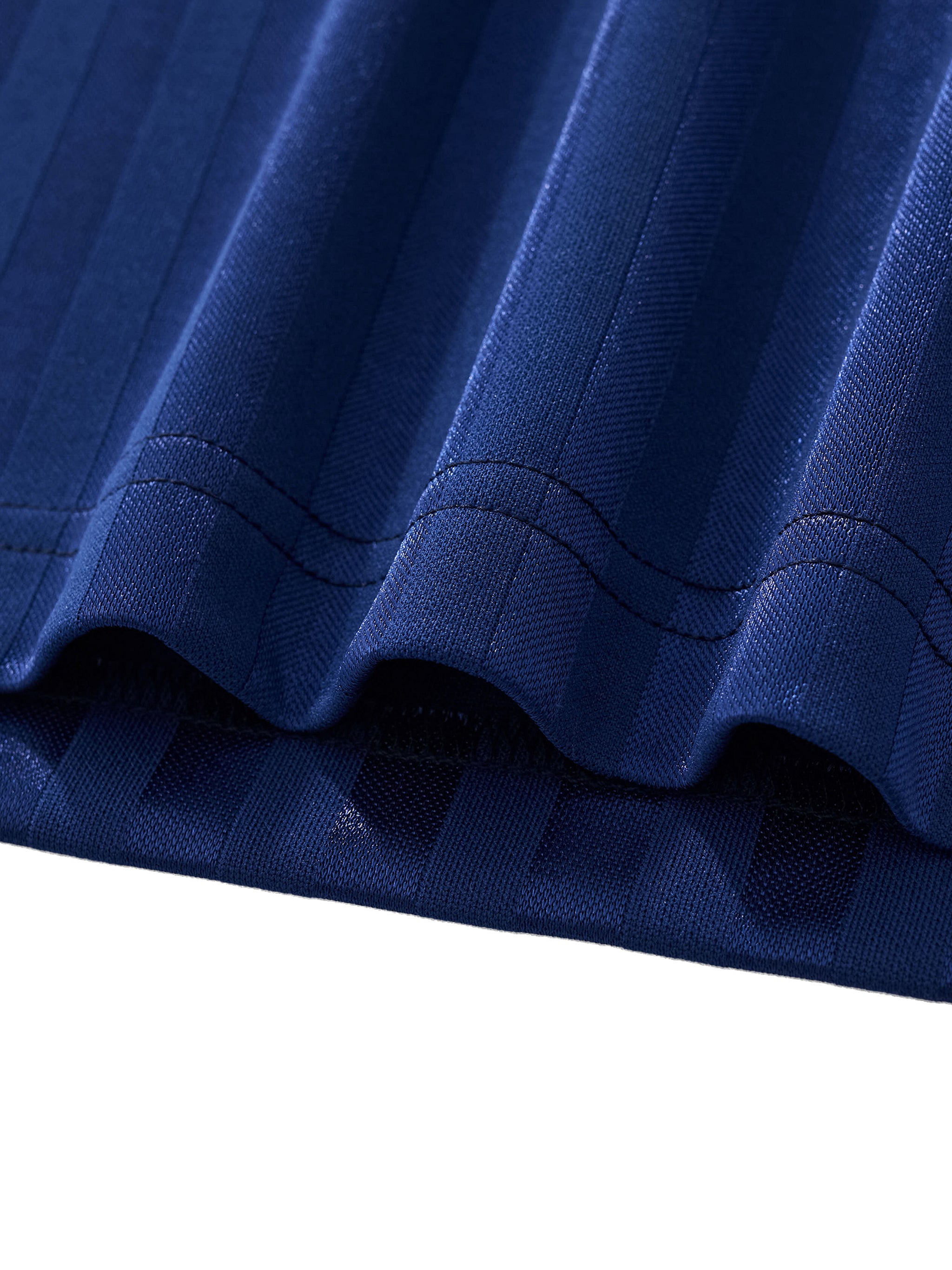 Contrast Collar Striped Soccer Jersey